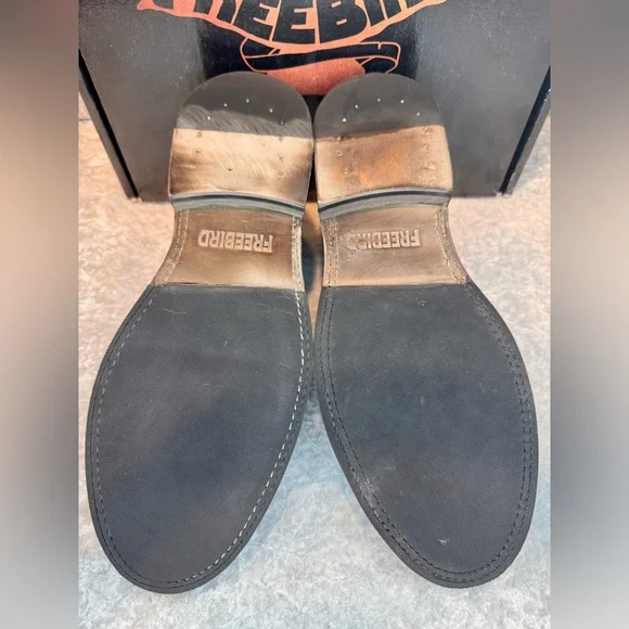 Freebird Men's Detrick Oxford Dress Slip On Leather Low Heel Black Size 10. - Picture 10 of 12